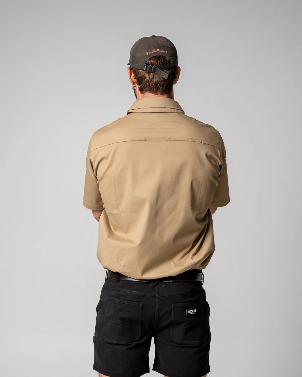 Short Sleeve Work Shirt - Khaki